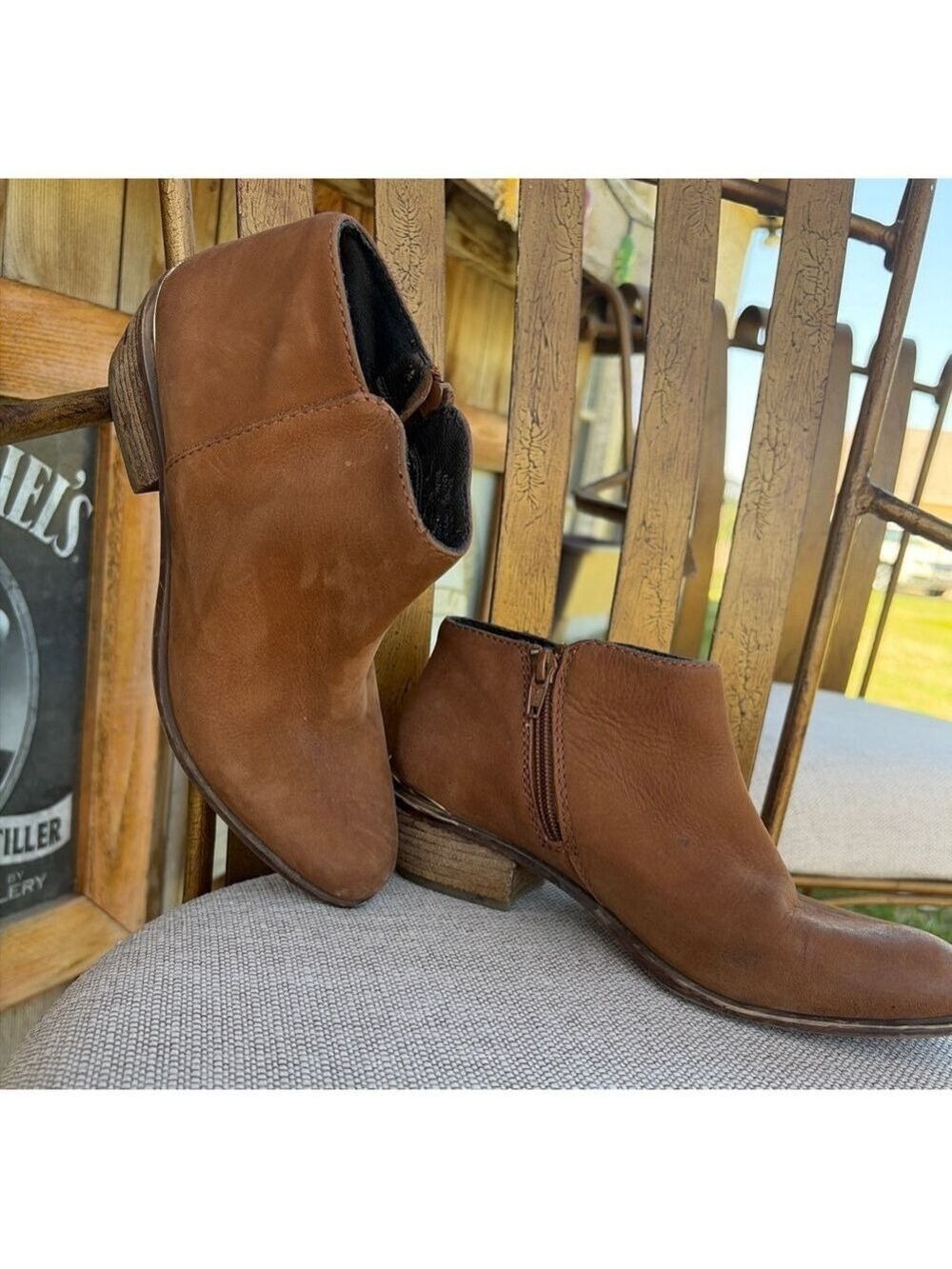 Women's Steve Madden Brown Leather Ankle Boots & Booties Size 7.5 - Picture 1 of 7